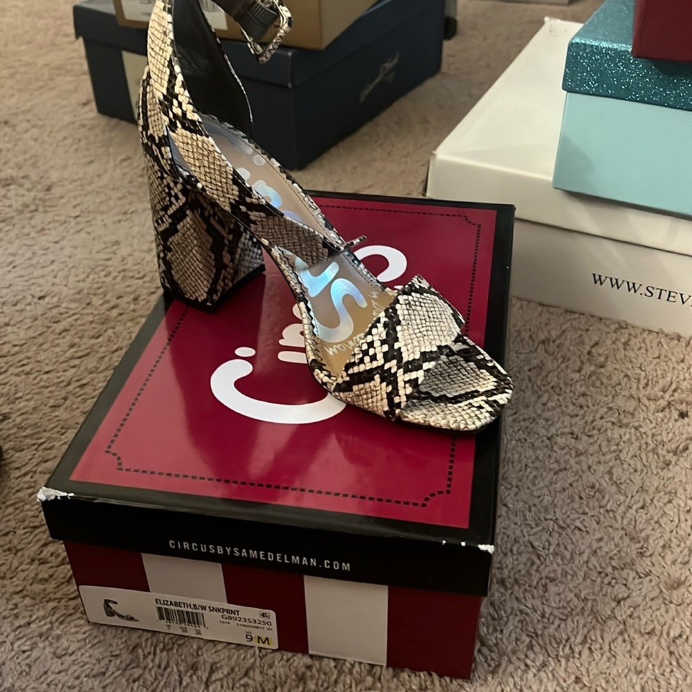 Snake skin heels